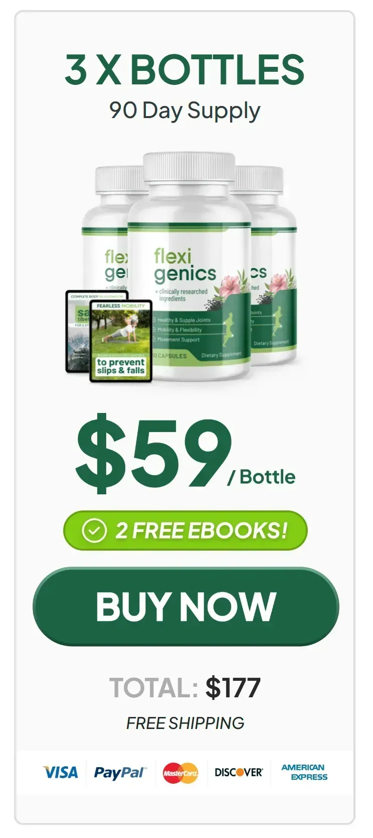 Flexigenics 3 bottle